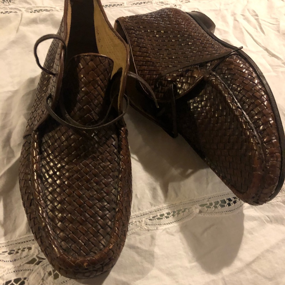 Brown mens Leather shoes size 8